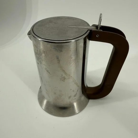 Vintage Alessi 9090/6 Compasso d'oro Espresso Coffee Maker Italy w/ Box & Manual